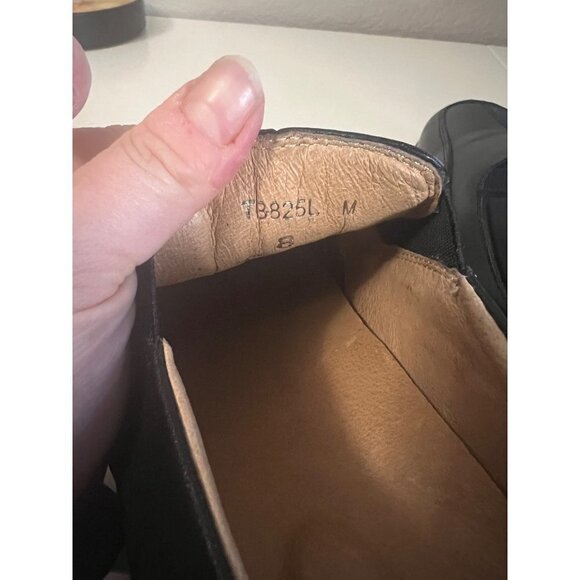 Gravity Defyer | Patrik Black Leather Slip-on Dress Shoes Sz 8 TB825L - Picture 6 of 7